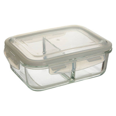 Orsina Freska 2-Section Glass Meal Prep Container with Lid - 1520ml