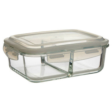 Orsina Freska 2-Section Glass Meal Prep Container with Lid - 1520ml