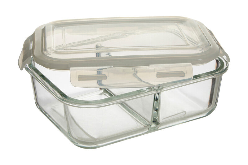 Orsina Freska 2-Section Glass Meal Prep Container with Lid - 1520ml