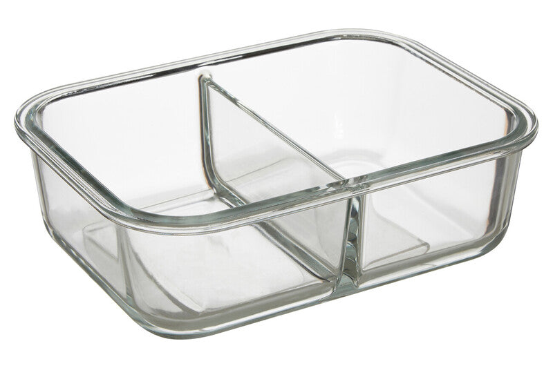 Orsina Freska 2-Section Glass Meal Prep Container with Lid - 1520ml