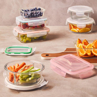 Orsina Freska 620ml Glass Food Container – Airtight Meal Prep Jar