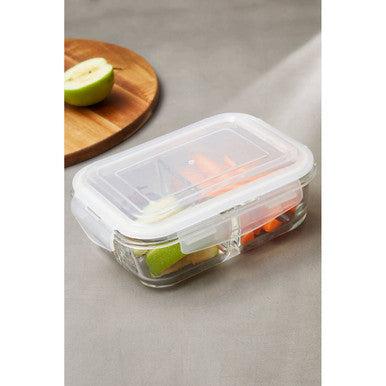 Orsina 3-Section Glass Meal Prep Container with Airtight Lid – 1040ml