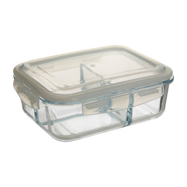 Orsina Freska 3-Section Rectangular Glass Meal Prep Container - 1520ml