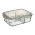 Orsina Freska 3-Section Rectangular Glass Meal Prep Container - 1520ml