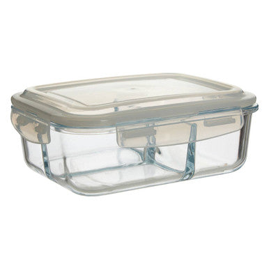 Orsina Freska 3-Section Rectangular Glass Meal Prep Container - 1520ml
