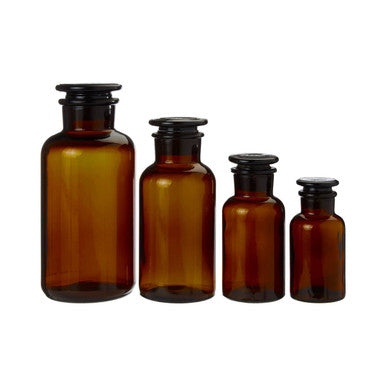 Orsina Amber Glass Apothecary Bottle | 125ml Extra Small Storage Jar