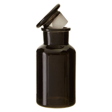 Orsina Black Glass Apothecary Reagent Bottle – 250ml Refillable Jar