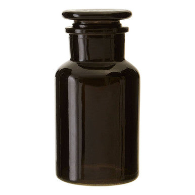 Orsina Black Glass Apothecary Reagent Bottle – 250ml Refillable Jar