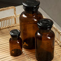 Orsina Amber Glass Apothecary Bottle – 500ml Refillable Storage Jar