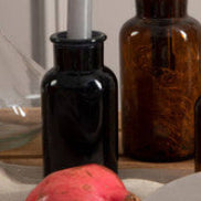 Orsina Black Glass Apothecary Reagent Bottle – 250ml Refillable Jar