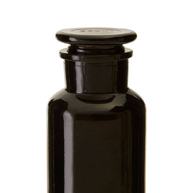 Orsina Black Glass Apothecary Reagent Bottle – 250ml Refillable Jar