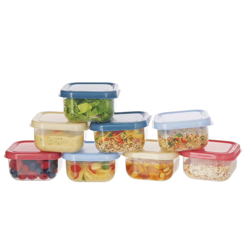 Orsina Mini Storage Containers – Set of 8 Multicolour Stackable Bins
