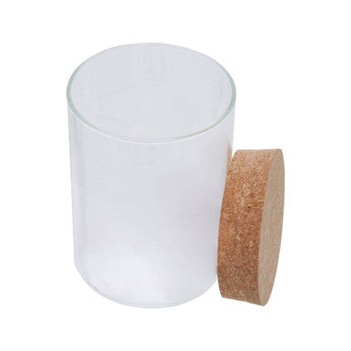 Orsina Tromso 700ml Glass Spice Jar with Cork Lid & Chalkboard Label