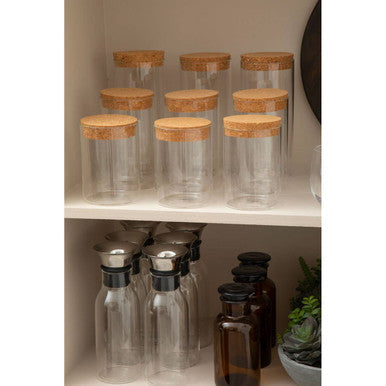 Orsina Tromso 1300ml Large Glass Jar with Cork Lid | Food Storage