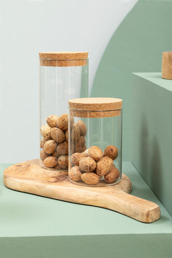Orsina Tromso 1300ml Large Glass Jar with Cork Lid | Food Storage
