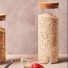 Orsina Tromso 1600ml Extra Large Glass Storage Jar with Cork Lid
