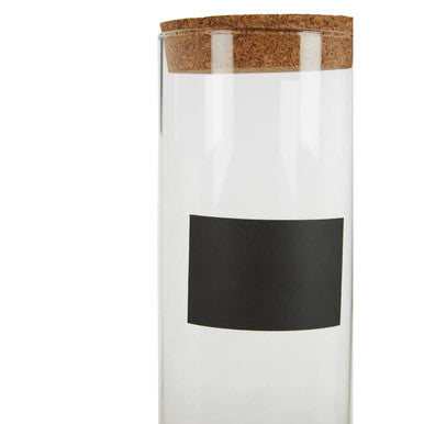 Orsina Tromso 1600ml Extra Large Glass Storage Jar with Cork Lid