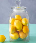 Orsina Valentine Large Glass Storage Jar with Heart Handle – 1pc