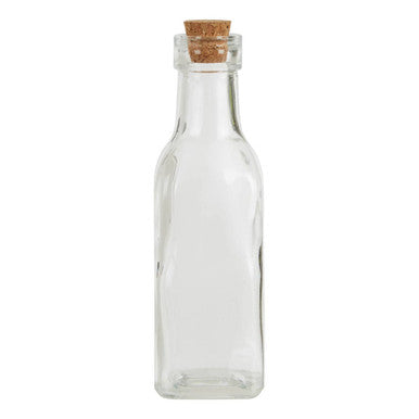 Orsina Tromso Small Glass Bottles with Cork Stoppers - Set of 6