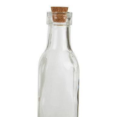 Orsina Tromso Small Glass Bottles with Cork Stoppers - Set of 6