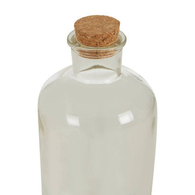 Orsina Tromso Round Glass Bottles with Cork Stoppers - Set of 6