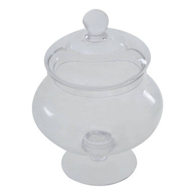 Orsina Olivia Small Glass Candy Jar – Clear Footed Storage Canister