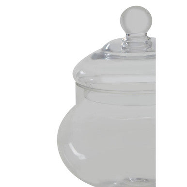 Orsina Olivia Small Glass Candy Jar – Clear Footed Storage Canister