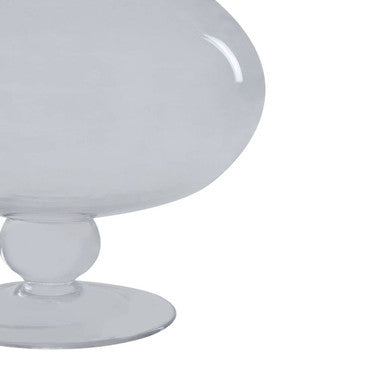 Orsina Olivia Small Glass Candy Jar – Clear Footed Storage Canister