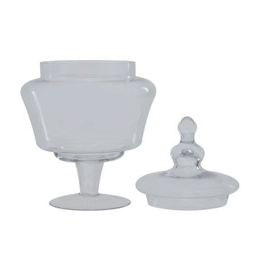 Orsina Olivia Large Clear Glass Candy Storage Jar with Lid