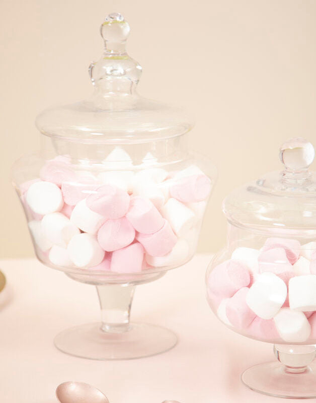 Orsina Olivia Large Clear Glass Candy Storage Jar with Lid