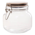 Orsina Luca 800ml Glass Jar – Square Pantry Storage with Champagne Lid