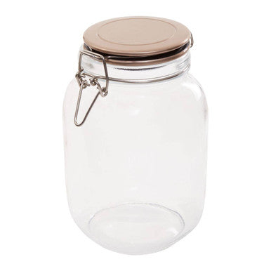 Orsina Luca Square 1550ml Glass Jar | Airtight Food Storage Container