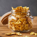 Orsina Luca 800ml Square Glass Jar with Airtight Wooden Lid