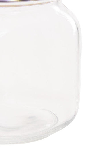 Orsina Luca Square 1050ml Glass Jar with Airtight Wooden Lid