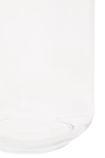 Orsina Luca Square Glass Jar with Wooden Lid - 2150ml Food Storage
