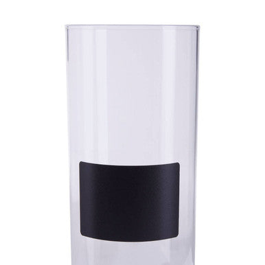 Orsina Tromso Glass Storage Jar with Acacia Lid & Chalkboard – 1800ml