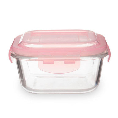 Orsina Freska 800ml Square Glass Food Container – Airtight Clip Lid