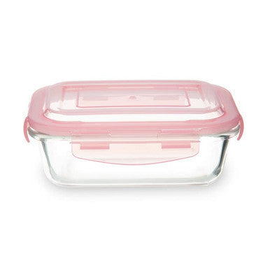 Orsina Freska 640ml Rectangular Glass Food Container | Airtight Lid