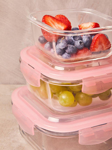 Orsina Freska 640ml Rectangular Glass Food Container | Airtight Lid