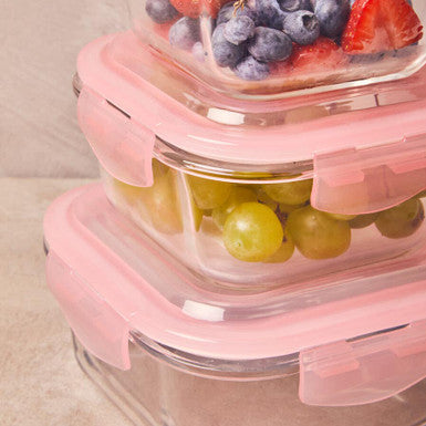 Orsina Freska 1040ml Rectangular Glass Food Container | Airtight & Oven Safe