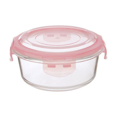 Orsina Freska 620ml Round Glass Food Container with Airtight Lid