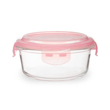 Orsina Freska 620ml Round Glass Food Container with Airtight Lid