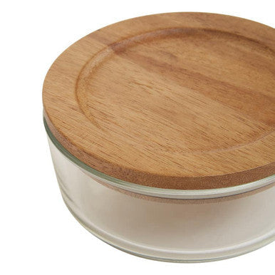 Orsina Freska 300ml Glass Food Container with Airtight Acacia Lid