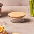 Orsina Freska 850ml Glass Food Container with Airtight Acacia Lid