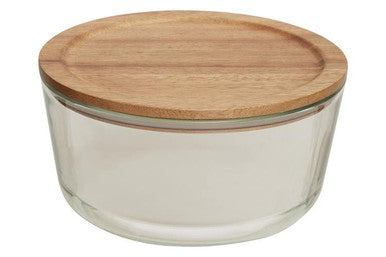 Orsina Freska 1650ml Glass Food Storage Container with Acacia Lid