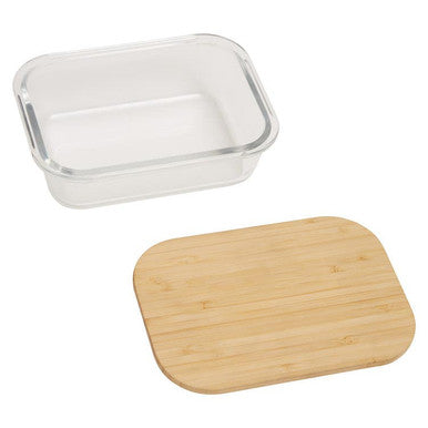 Orsina Freska 640ml Glass Meal Prep Container with Airtight Bamboo Lid