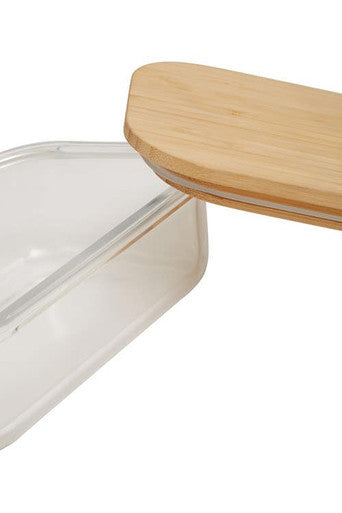 Orsina Freska 640ml Glass Meal Prep Container with Airtight Bamboo Lid
