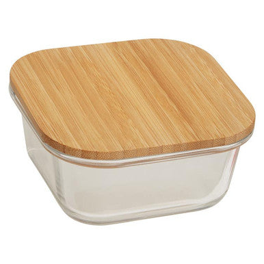 Orsina Freska 520ml Glass Food Container with Airtight Bamboo Lid