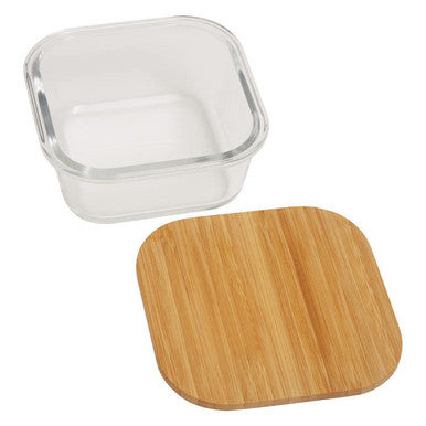 Orsina Freska 520ml Glass Food Container with Airtight Bamboo Lid