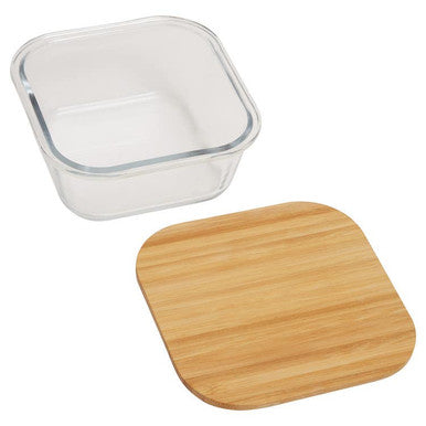 Orsina Freska 800ml Glass Food Container with Airtight Bamboo Lid